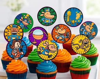 Hund Mann Kuchendeckel | Druckbare Party Dekoration | Digitaler Download