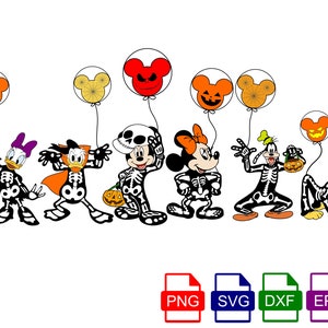 Mickeys Festa de Halloween não tão assustadora svg, Doçura ou travessura na rua principal svg, Doçura ou travessura Svg, Svg, Dxf, Arquivos Png para sublimação