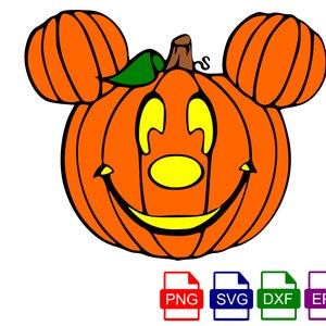 Mickey Jack o lanterna svg, Mickey Jackolantern svg, Mickeys Não tão assustador Halloween svg, Doces ou travessuras na rua principal