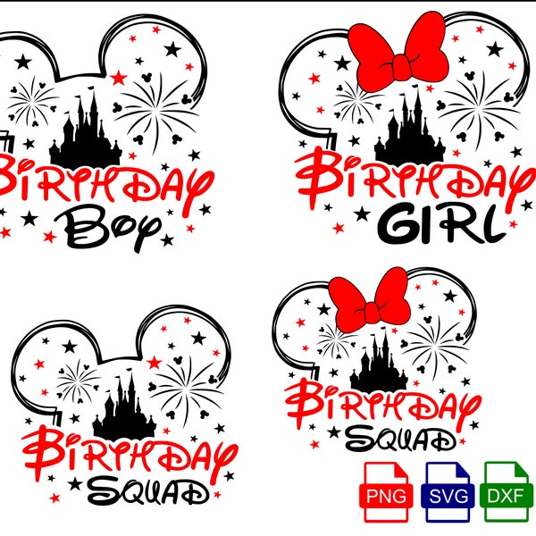 Birthday Squad svg, Family Trip Svg, Birthday Squad Files for cutting machines and sublimation