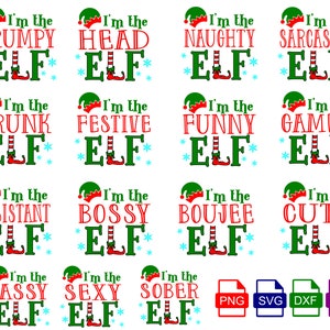 Passende Elfenfamilie, Passende Elfenfreunde, Passende Arbeitsfamilie Elfe, Passende Familie Weihnachten