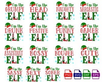 Elf Friends Group, Elf Family, Christmas svg, Matching Elf Family, Matching Elf Friends, Matching Work Family Elf, Matching Family Christmas