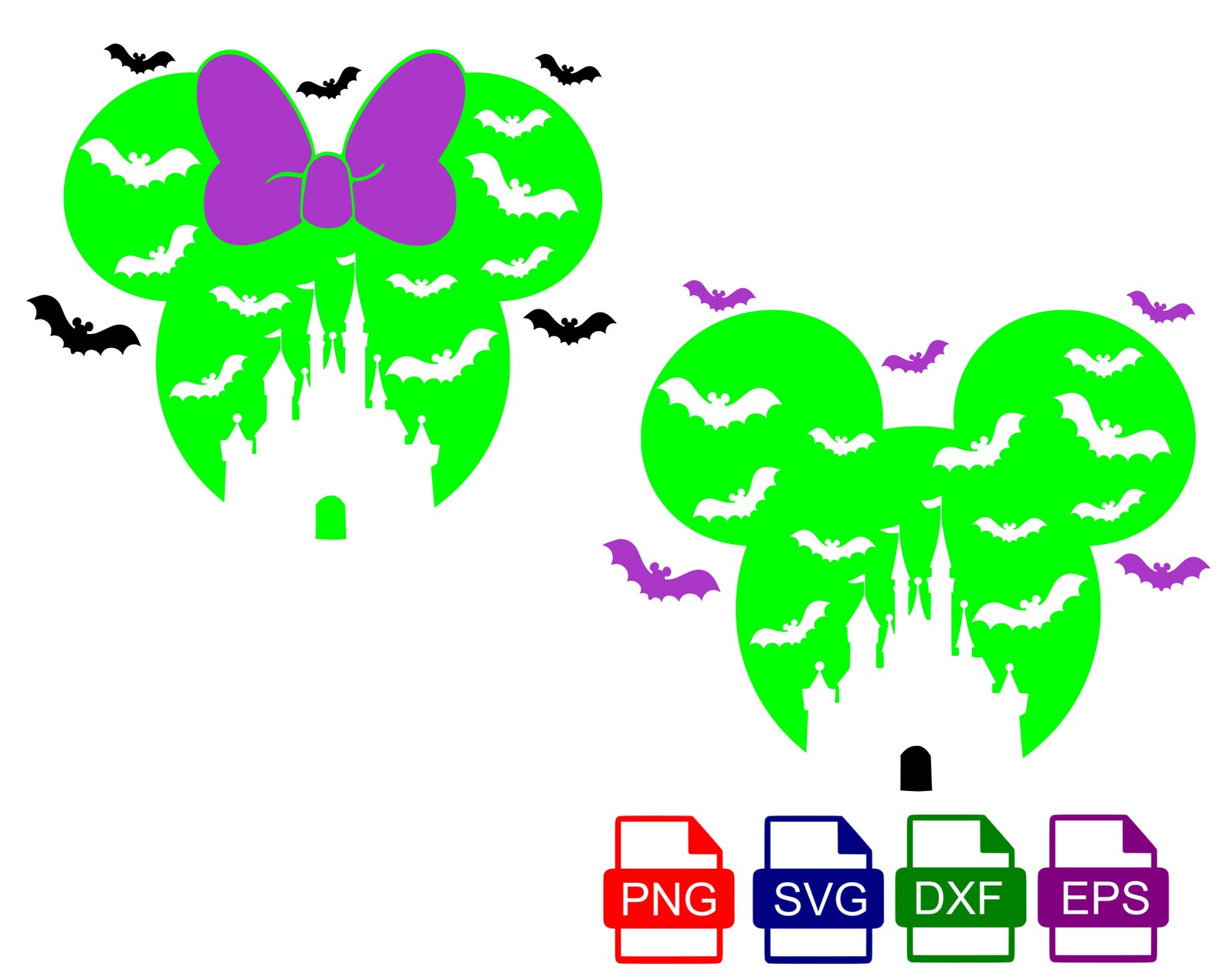 Mickeys Not so Scary Halloween Svg Trick or Treat Down Main - Etsy