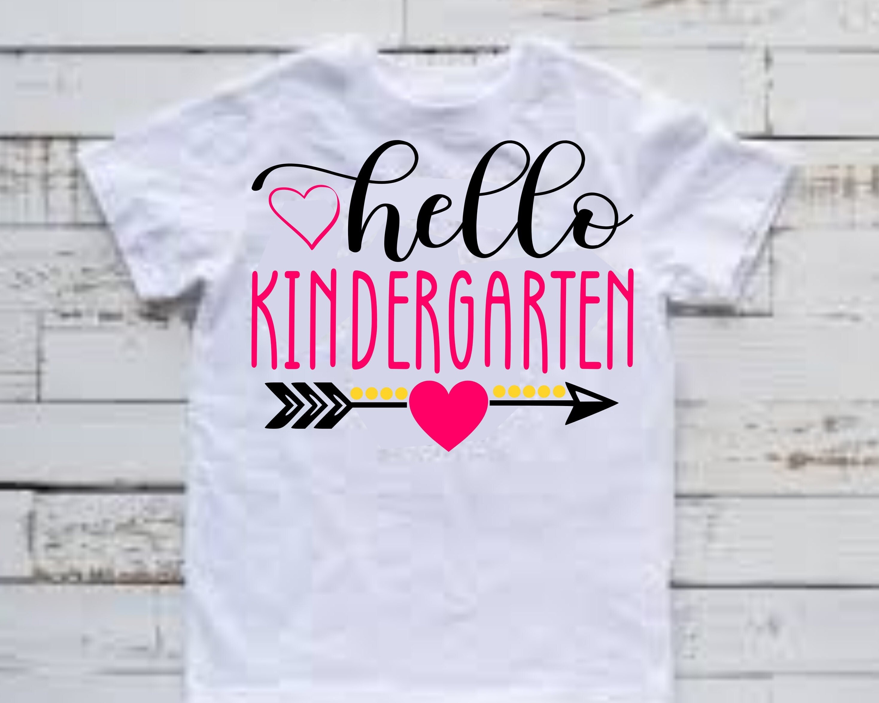 Hello Kindergarten Svg Eps Png Cutting Files for Silhouette Cameo ...