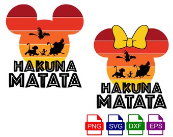 Family Vacation 2024 SVG, Animal Kingdom Svg, Hakuna Matata svg, SVG, Dxf, Eps and Png files included