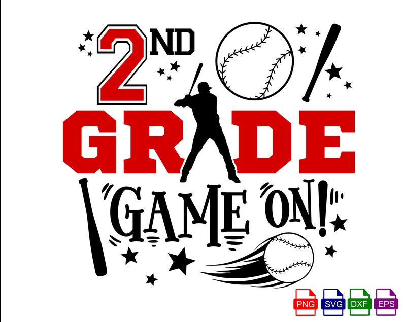 Back to School Bundle SVG Baseball Game on First Day of School Kids Cut ...