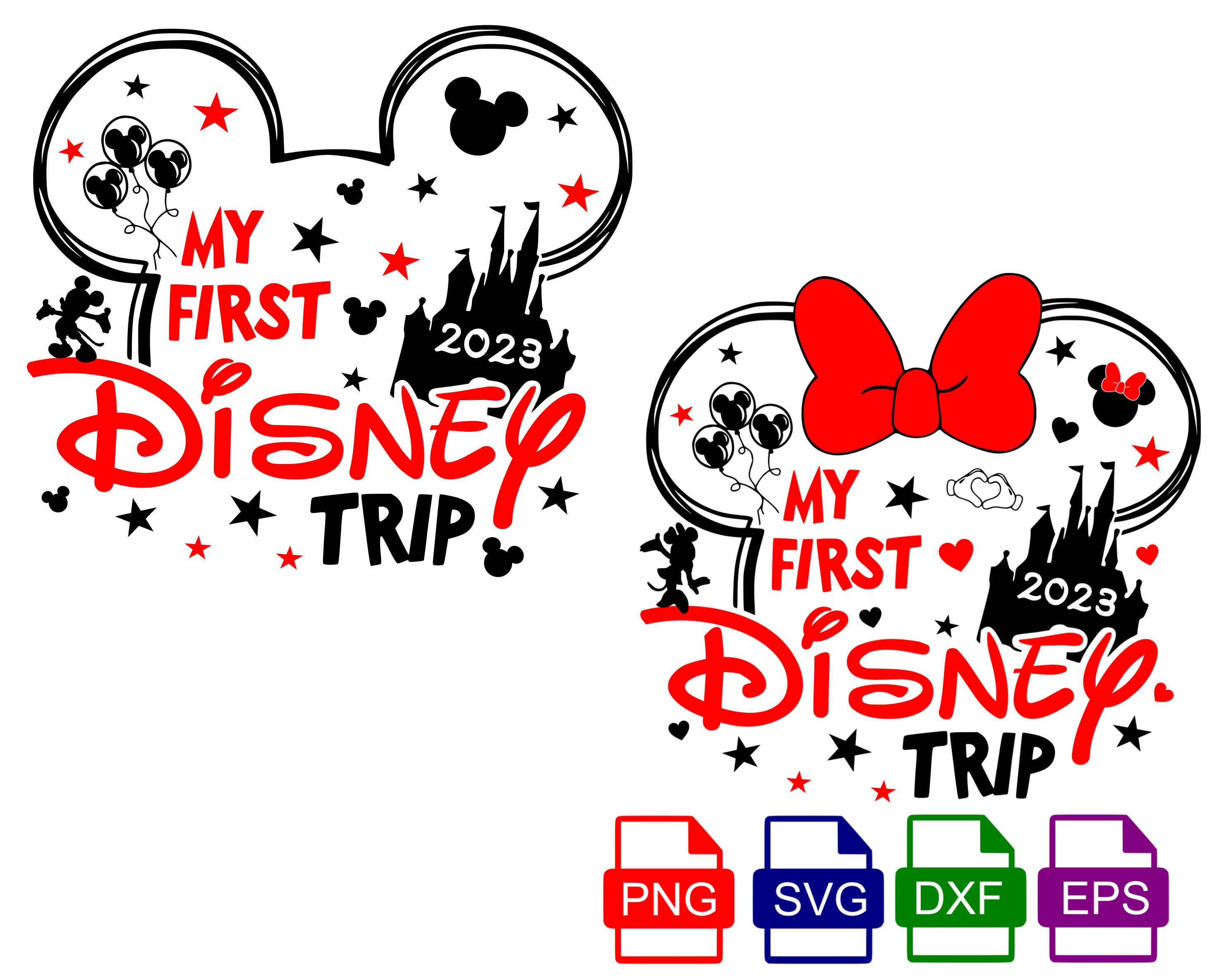 My First Trip Svg Family Trip 2023 SVG Mickey Mouse and - Etsy Australia