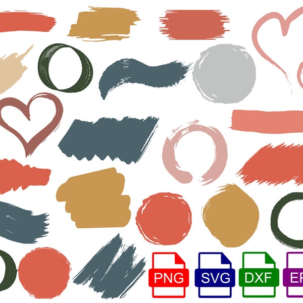 Paint brush stroke svg bundle, hand drawn, brush stroke svg, keychain svg, splatter svg, paint brush svg png, background svg clipart