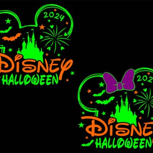Mickeys Não tão assustador Halloween svg, Doces ou travessuras na rua principal svg, Family Halloween 2024 Arquivos SVG, SVG, Dxf, Eps e Png incluídos