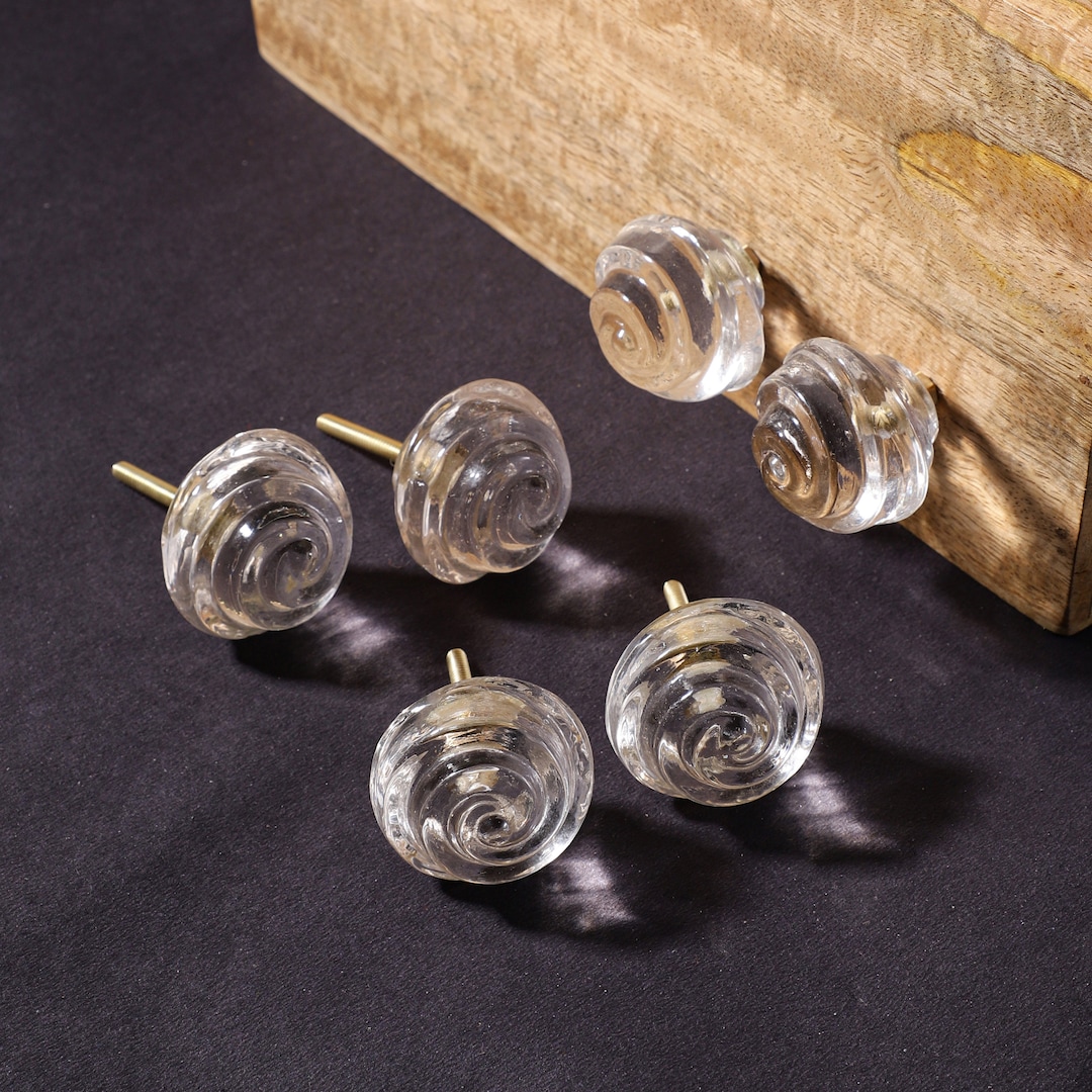 Glass Pull Knobs G12 Etsy