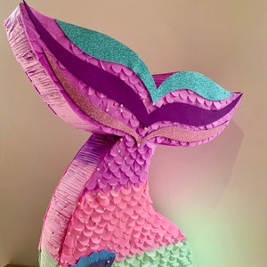 Piñata de cola sirena brillante, decoración de Ecuador