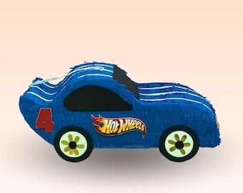 Piñata carrito HotWheels. Piñata de carro Hot Wheels para niño.