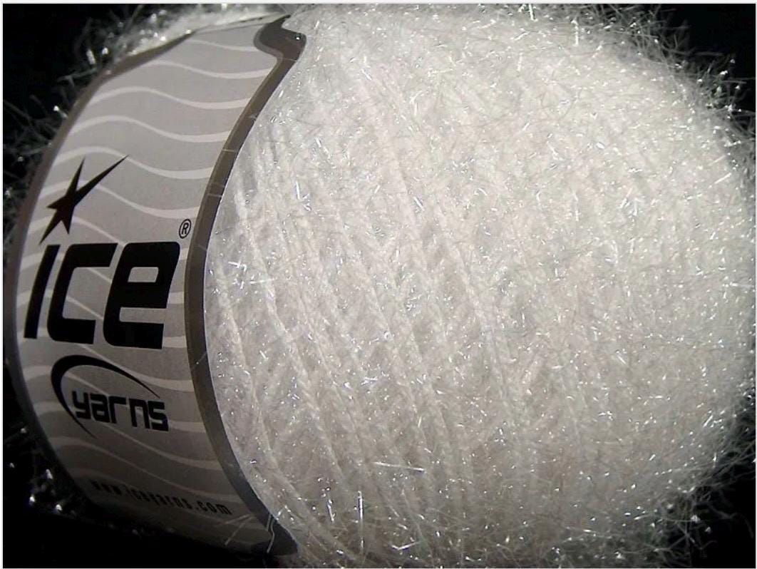 SPARKLE SOFT Ice Yarn, Variety of Colors 50g, 153yrds