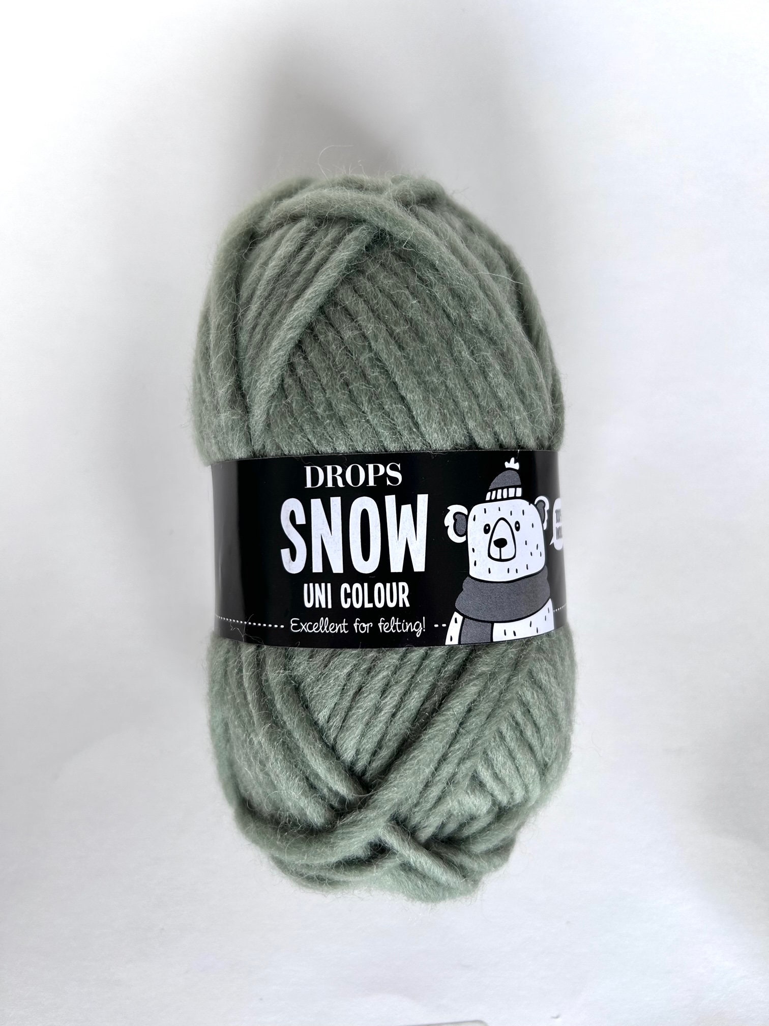 Super Bulky DROPS SNOW Pure European Wool Yarn, Untreated, Unprocessed