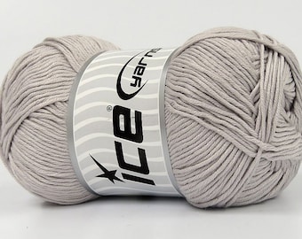 BAMBOO COTTON Baby Silky Ice Yarn Spring Summer Yarn for Knitting, Crocheting, Amigurumi 100g 246 y - 1 Skein