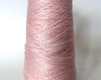 PURE LINEN Yarn Natural Biodegradable Light PINK Color 685411 150g