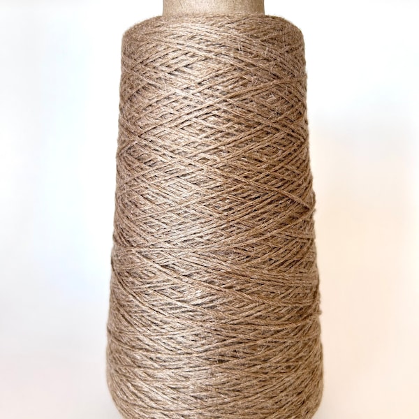 CASHMERE RAMIE NETTLE Yarn Vegan 10/40NM Fingering Weight Yarn Beige Color 150g, 656 yrds