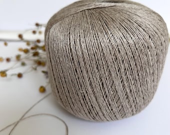 Natural Pure LINEN UNDYED Yarn 100g
