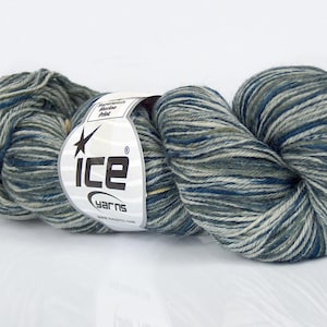 SUPERWASH MERINO Wool Ice Yarn Baby Wool for Knitting Crocheting 50 g, 218 y