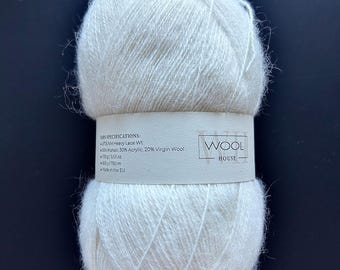 Mohair-Garn aus reiner Wolle, 100 g, 820 Yards