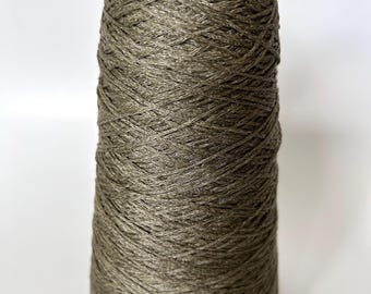 100% LINEN Chainette Yarn SUSTAINABLE Laurel Color 1833882 150g Cone