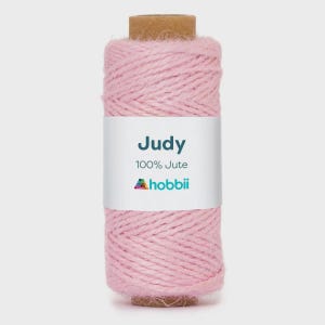 JUTE YARN Judy SUSTAINABLE Natural Plant Based Yarn by Hobbii for Knitting, Crocheting, Macrame, 50g