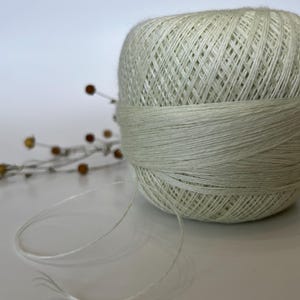 Natural Pure LINEN Yarn 100g Pistachio