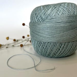 Natural Pure LINEN Yarn 100g Mint