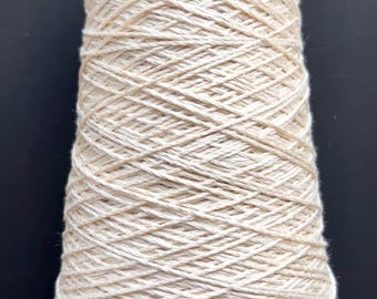 SILK COTTON Heavy DK Wt Yarn on Cone Ecru Color 1829701 150g