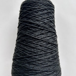 8/28Nm DK Wt CASHMERE 100% Yarn BLACK Color 728341 150g 558y