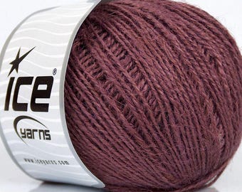 100% HEMP FINE NATURAL Biodegradable Plant Yarn by Ice Yarn 100g 191y