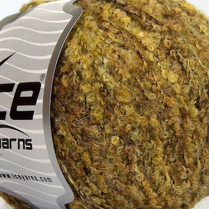 ALPACA BOUCLE FINE Ice Yarn, Luxury Yarn, Variety of Colors, Baby, Sport, 50g, 218 Yards - 1 Ball