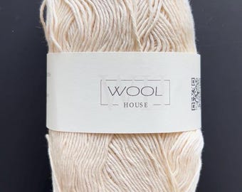 Pure Untreated UNDYED COTTON Yarn Ecological for Knitting, Crocheting, Weaving, Amigurumi 02521 100g 360 yards