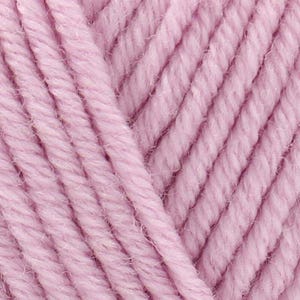 May include: A close-up view of light pink yarn featuring a multi-ply twisted construction. The fibers are arranged in parallel diagonal lines, showcasing the texture and soft pastel color of the spun thread in a detailed, high-resolution format.