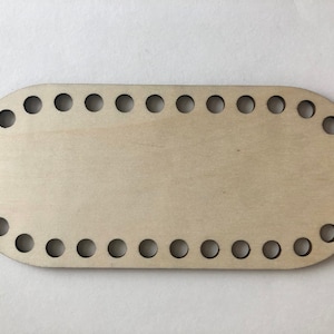 Bag Basket Plywood Bottom Oblong 22x10cm 8.66x3.9&quot;
