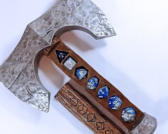 Dice Holding Axe: Battle-Worn D&D Dice Storage