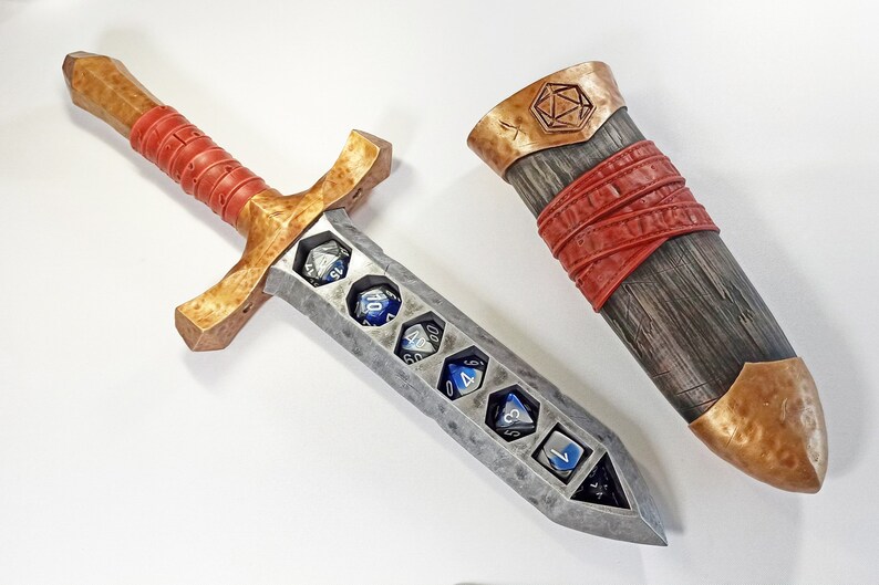 Dice Holding Dagger Unlock Fortune's Secrets Perfect Etsy