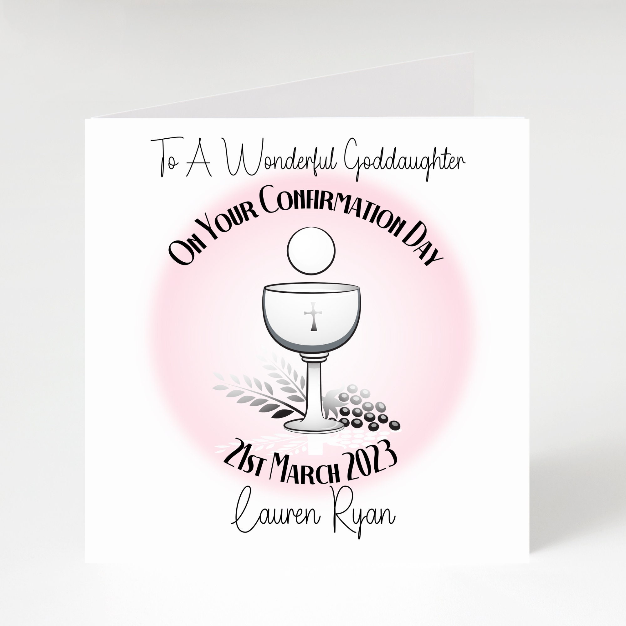 Personalised Confirmation Card for Daughter Niece - Etsy