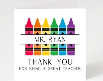 Thank you teacher card, thanks Teacher.