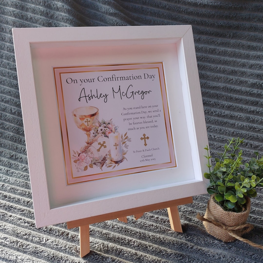 Personalized Confirmation Frame: Keepsake Gift - Etsy