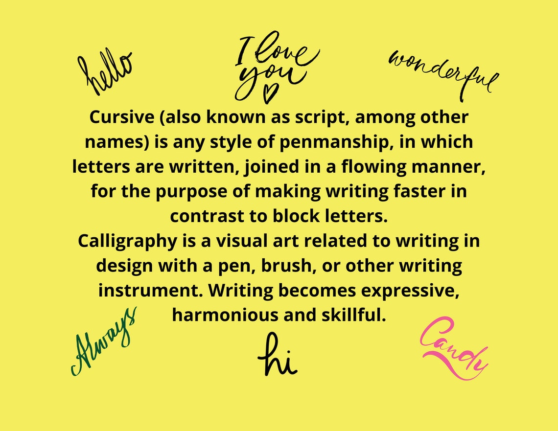 Tracking Calligraphy Cursive & Calligraphy Tracing - Etsy