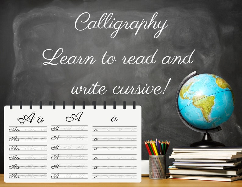 Tracking Calligraphy Cursive & Calligraphy Tracing - Etsy
