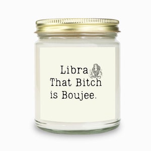 Libra Zodiac Candle Funny Libra Candle for Birthday Gift Libra Birthday Candle Funny Horoscope Candle For Birthday Gift-Funny Gift