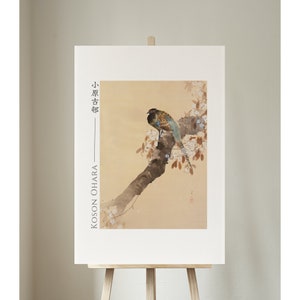 Pheasant On Cherry Blossom by Ohara Koson, Giclée, Art, Print, Poster, Wall Art, Japanese, Woodblock, Ukiyo-e, #061