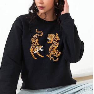 Orange stripe leopard jumper hot sale