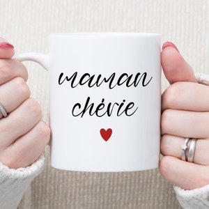 Maman Chérie Mug, French Saying Mug, Gift for Mom, French Aesthetic Mug, Mother&#39;s Day Gift, French Phrase Mug, Coffee Lover Gift, Mom Gift