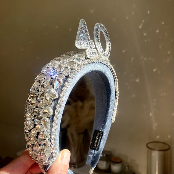 Handmade Rhinestone Birthday Headband: Number Tiara Crown - Etsy display picture 3