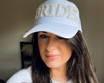 Pearl Bride Baseball Cap: Bachelorette Party Hat
