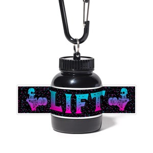 Portable Key Chain Mini Whey Protein Shaker Holder Container FREE SHIPPING  to Uk 