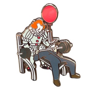 Horror Gym Pin, Gym Pins, Fitness Emaille Pin, Workout Emaille Pin, Geschenke für Gymnastikliebhaber, Gewichtheben Pin, Turnbeutel Pin, Turnbeutel Zubehör